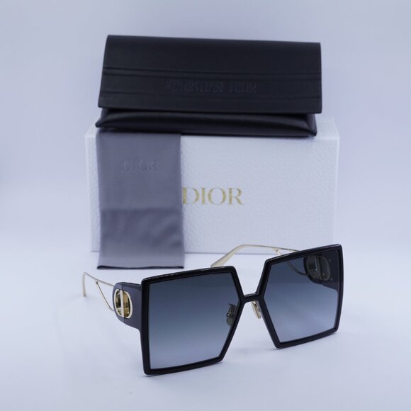 Dior 30MONTAIGNE SU 12A1 Square Sunglasses - Black/Grey Gradient main image 8